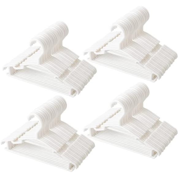 Baby Hangers 100Pack Kids Hangers Plastic Baby Hangers Small Hangers - Picture 1 of 6